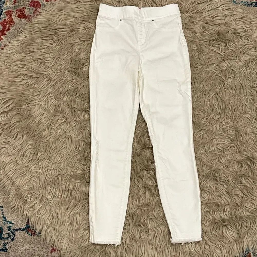 Spanx white jeans size small
